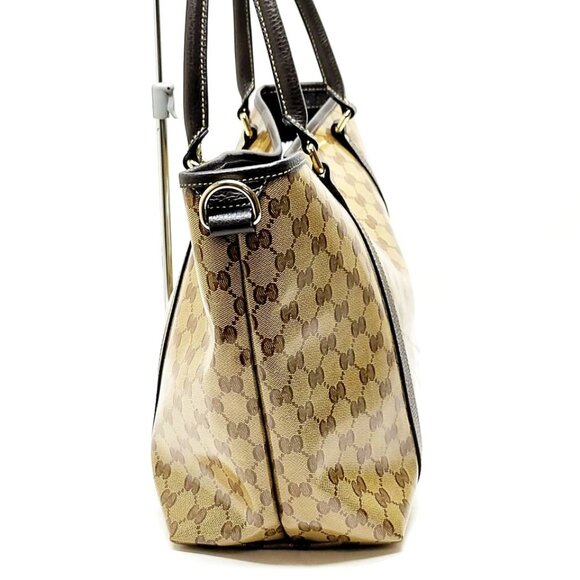 Gucci Hand Bag Brown PVC 600-060225 - Picture 3 of 13